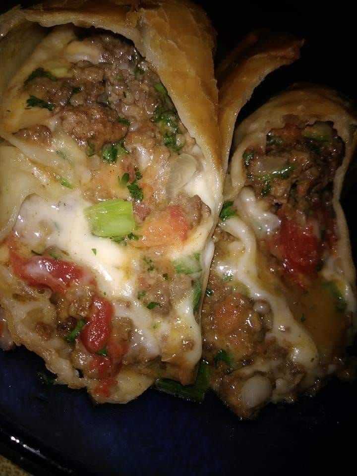 BEEF AND CHEESE CHIMICHANGA