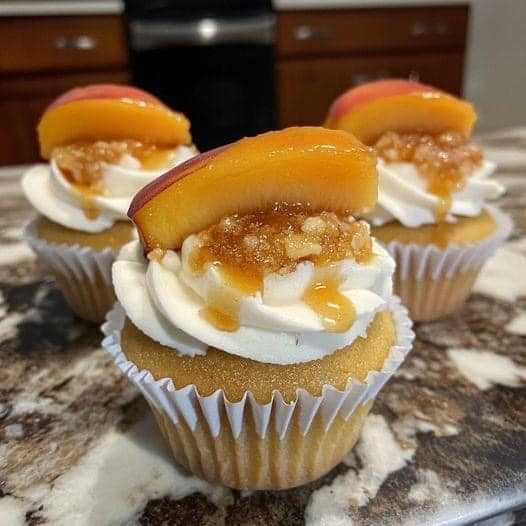 Peach Cobbler Cupcakes Recipe