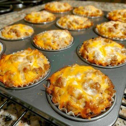 Sausage Muffins with Bisquick