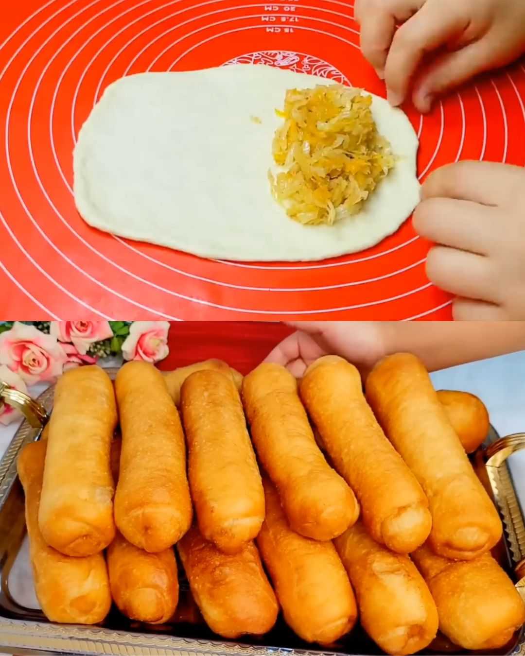 Cabbage-Filled Yeast Dough Pies