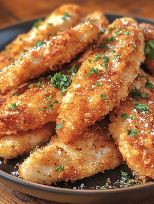 Crispy Parmesan Air Fryer Chicken Tenders