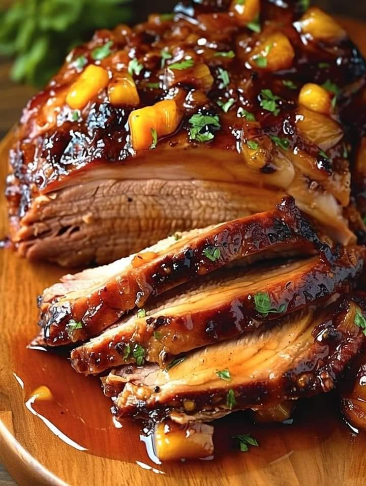 This Slow Cooker Pineapple Pork Loin is a Sweet and Savory Dream Come True!