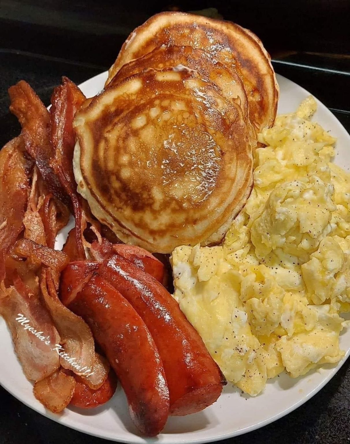 Recipes Pancakes, Sausage, Bacon, & Eggs