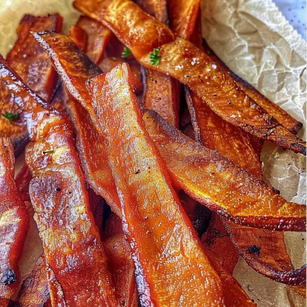 Air Fried carrot ‘bacon